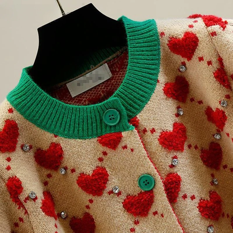 Женский трикотажный свитер на пуговицах короткий кардиган с длинным рукавом и