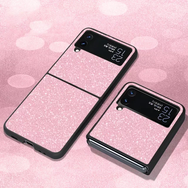 

Factory Direct Selling Original Case Bling Sparkle Glitter Hard PC Protect Shell Cover For Samsung Z Flip3 Flip 3 5G Z3 Coque