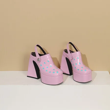 

Женские туфли на платформе и толстом каблуке, большие размеры