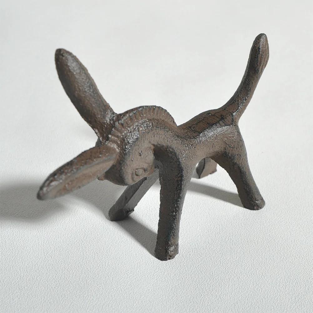 Железный осел маленькая скульптура для гостиной орнамент фигурка животного