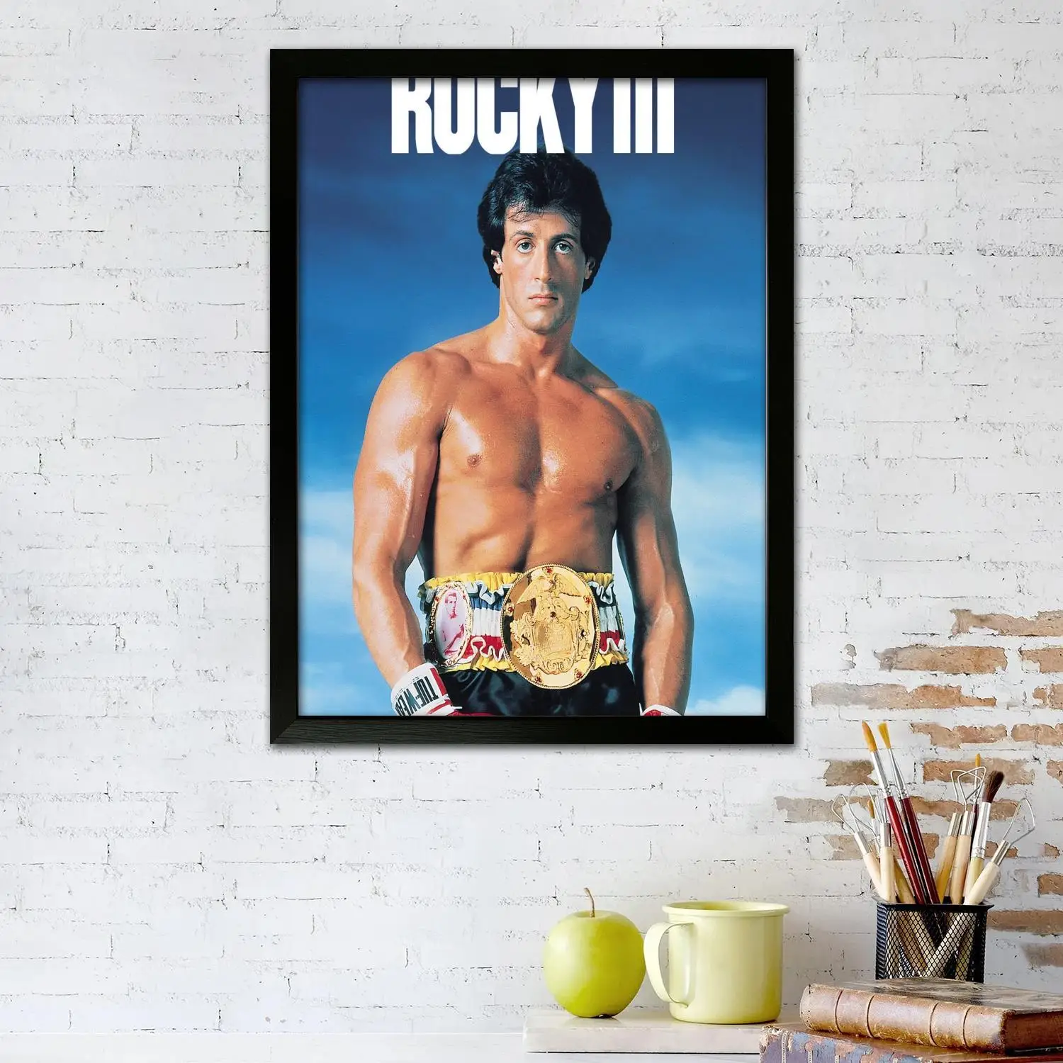 Sylvester Stallone Холст Художественный постер и настенное искусство картина с принтом