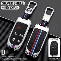 car key cover case key chain key chain protector for jeep grand cherokee chrysler 300c renegade fiat freemont 2018 high quality