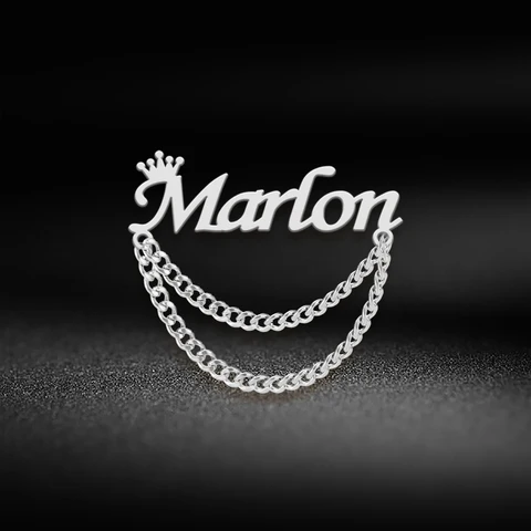 Персонализированная брошь с именем lemegeton