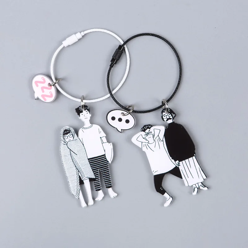 

DIY animation key chain lovely personalized key chain car key chain cartoon gift jewelry key chain bag hanging ornaments