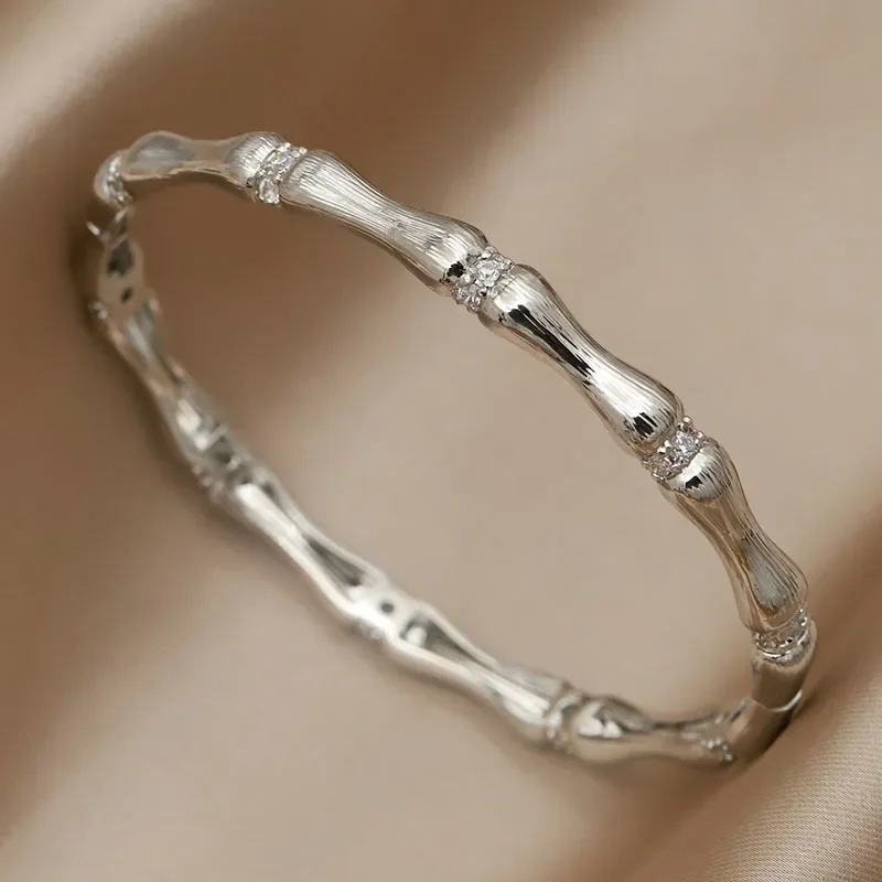 Новый дизайн бамбуковые браслеты и браслет для женщин широкий свадебный с