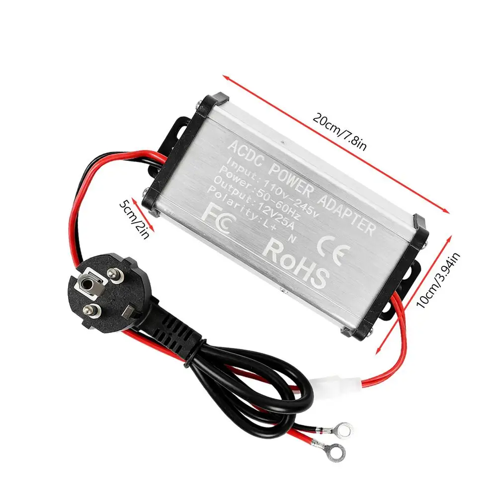 

Преобразователь питания для воздушного отопителя 110В в 12В, трансформатор AC/DC для автономного отопителя, 25А с защитой от перегрузки