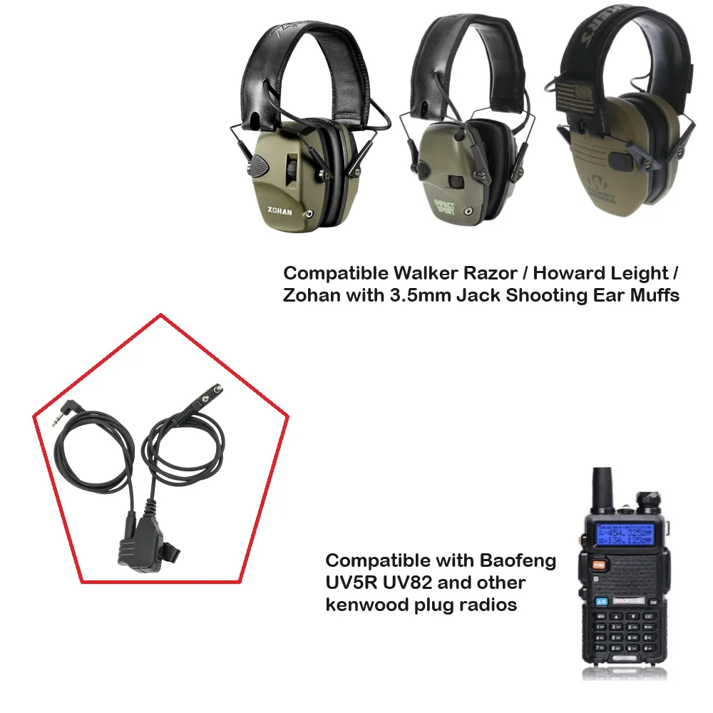 Аксессуар для тактической гарнитуры TS TAC-SKY совместимый с Walkers Razors/Howard Leight Sport