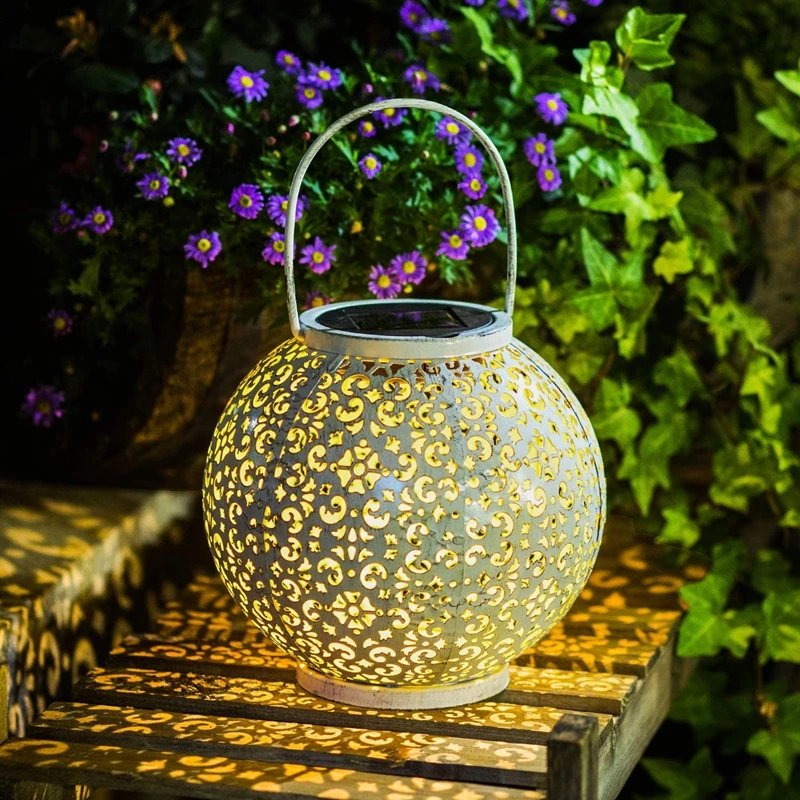 

Retro Solar Lantern Hanging Solar Garden Light Outdoor Waterproof Hanging Solar Light For Yard Patio Porch Tabletop Decorative
