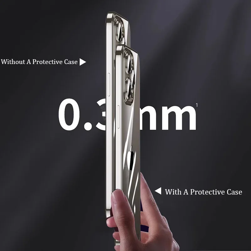 Мягкий чехол из ТПУ с покрытием высокой прозрачности для IPhone 16 15 14 13 12 11 Pro Max Plus