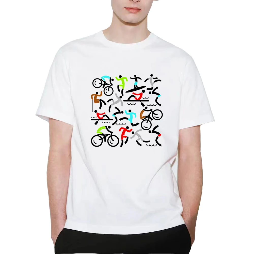 Спортивная футболка с рисунком оригинальные брендовые летние топы повседневная