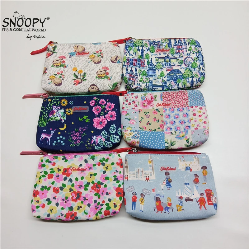 

Kawaii Snoopy Anime Cartoon Cath Kidston Fashion Retro Floral Small Fresh Clutch Small Cosmetic Bag Storage Bag