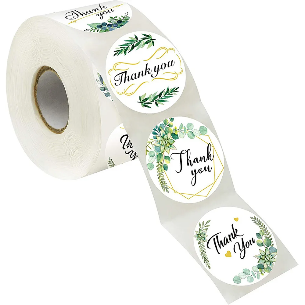 

Roll sealing stickers thank handmade crafts decorative stickers labels