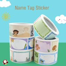 Name Sticker Book Label Items Marked Cartoon Label Blank Sticker School Child Stationery Lovely Cute Labels Sticker 200pcs/roll