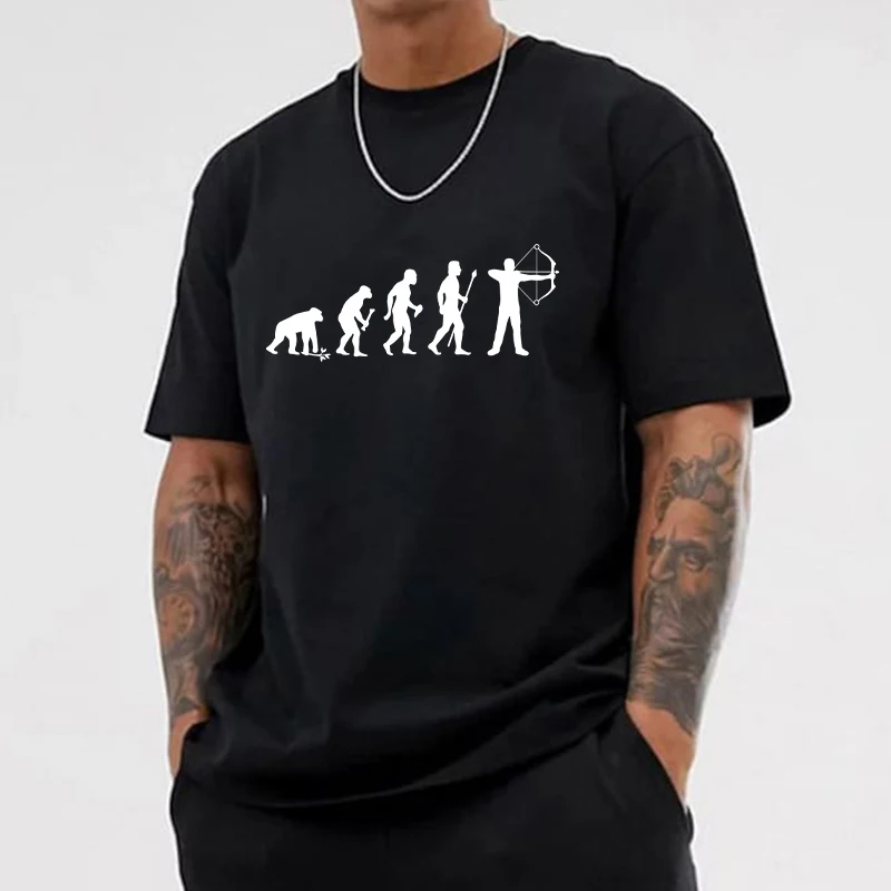 Брендовая одежда забавная мужская футболка с дизайном Эволюция человека и