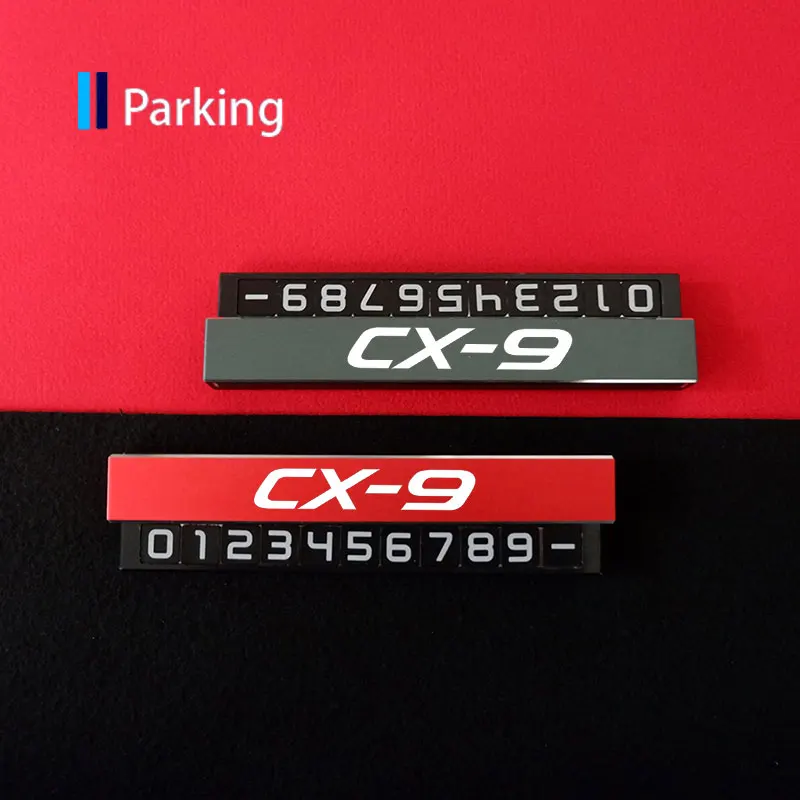 

Car Temporary Parking Card For Mazda CX-9 Phone Number Stop Sign For Mazda Skyactive 2 3 5 8 CX3 CX4 CX5 CX7 CX8 CX9 CX30 MX5 8