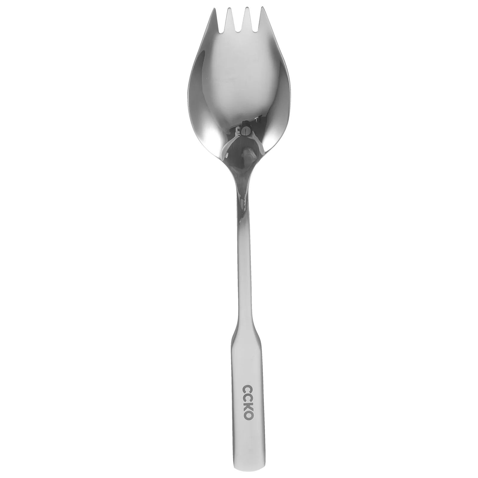 

Spork 2-in-1 Dinner Fork Soup Spoon Stainless Steel Salad Fork Noodle Spoon