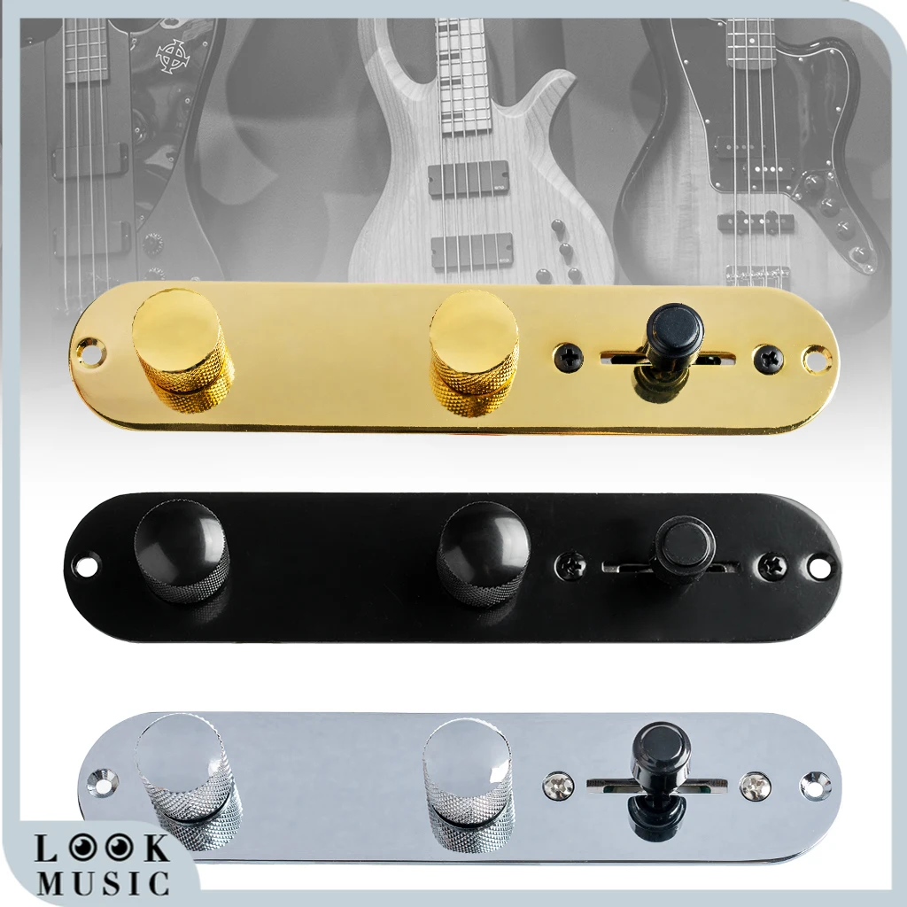 

Electric Guitar Jack Switch Accesory 3 Way Wired Loaded Prewired Control Plate Harness Switch Knobs For TL Guitar BK / GD / CH