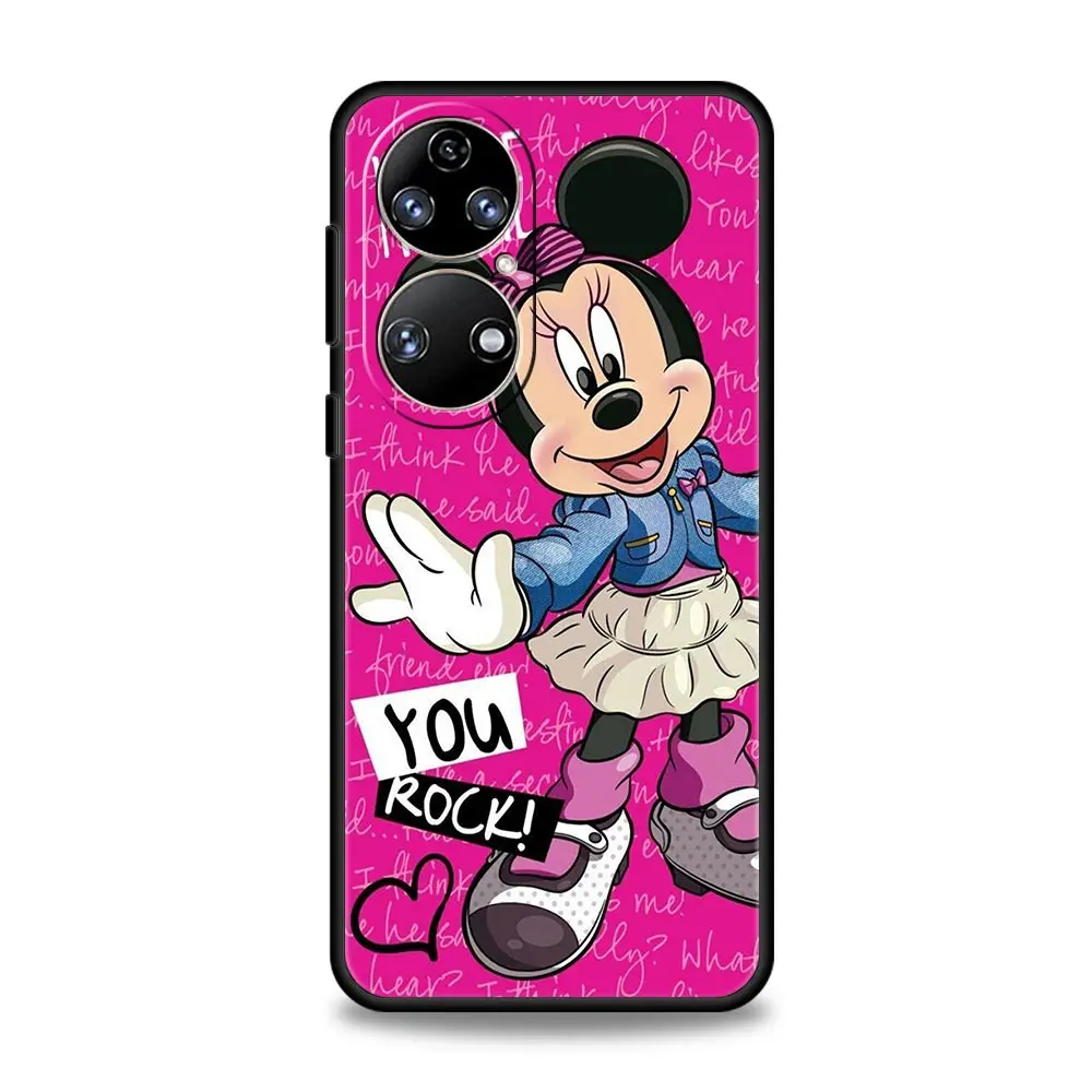 Чехол с Микки и Минни Дональд Дак для Huawei P30 Lite чехол телефона P50 Pro P20 P40 E P Smart Z 2021 Y6p