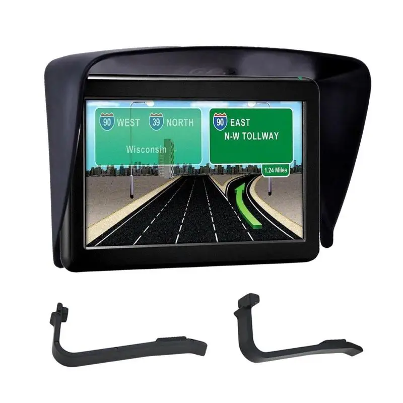 

Car Navigation Visor GPS Glare Reducing Visor Car Navigation Visor Extender Universal 5-in Navigation Visor Sunshade GPS Glare