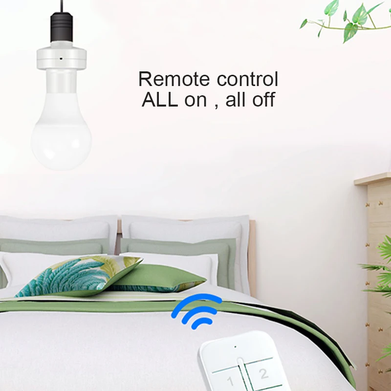 

Hands-free Voice Control 90-250v Smart Lamp Holder Wireless Light Bulb Ewelink Wifi Smart Light Bulb Adapter Smart Home E27 E26