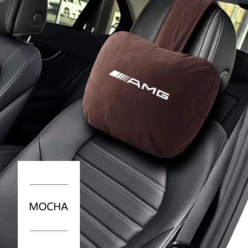 Высококачественная мягкая подушка для шеи на подголовник автомобиля Mercedes-Benz AMG A B