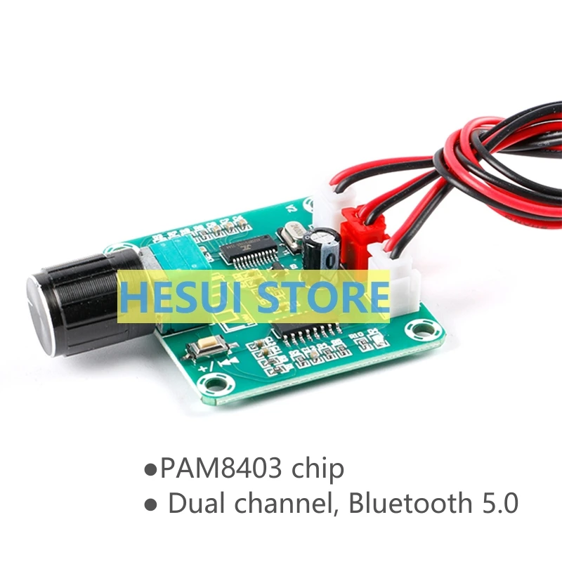 PAM8403 Плата цифрового усилителя мощности Bluetooth 2*5 Вт двухканальный модуль звука