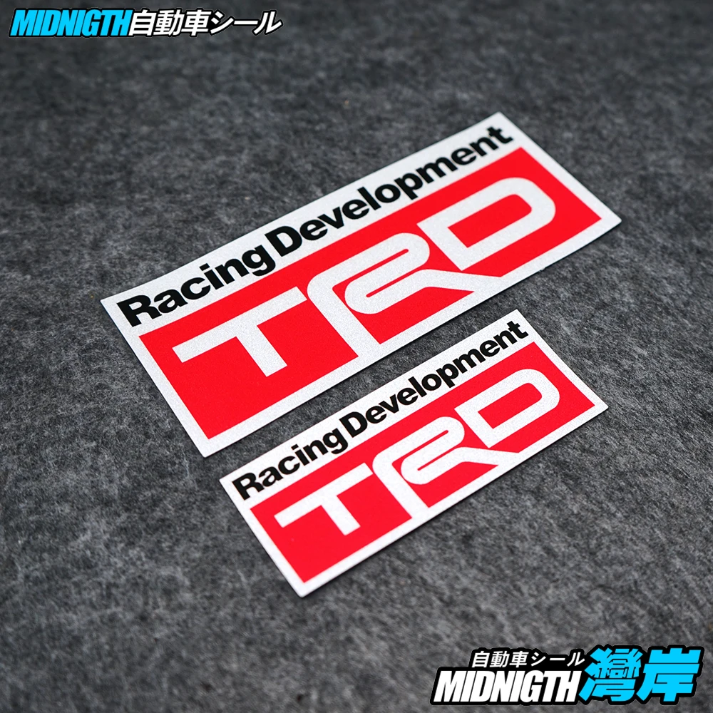 

Автомобильные наклейки подходят для отражения света TRD, украшения для тела, водонепроницаемые, солнцезащитные, блокирующие царапины