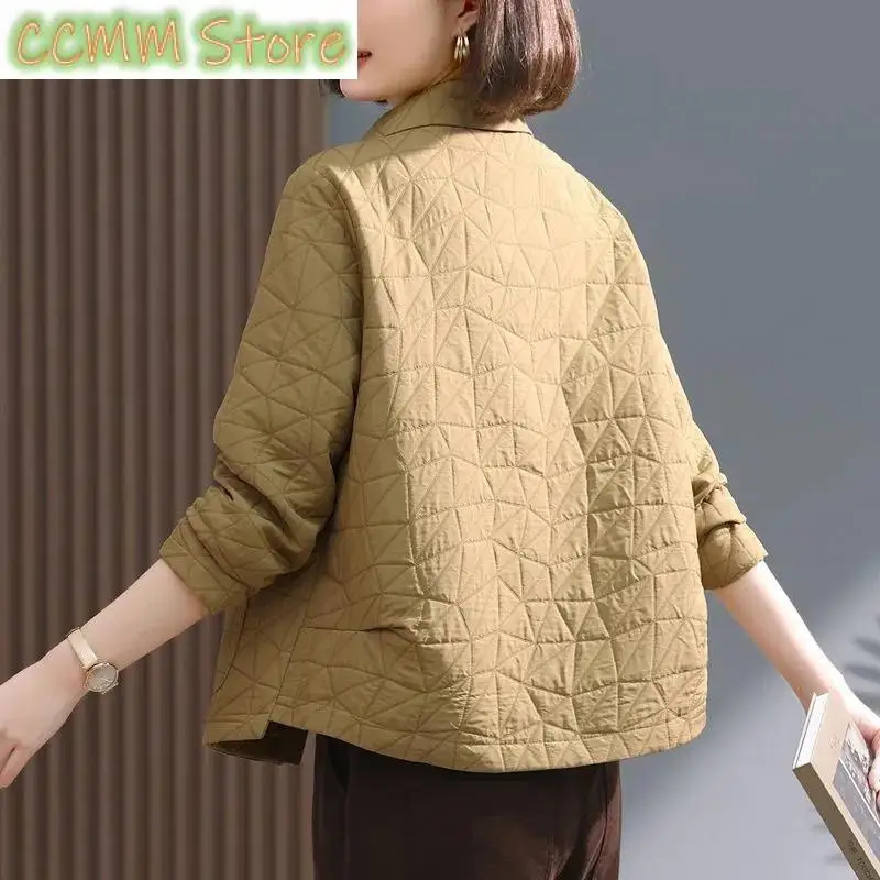 Новое хлопковое пальто для мам среднего возраста женское осеннее и зимнее