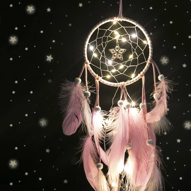 

Dream Catcher Material DIY Handmade Finished Product Pendant Bedroom Decoration Large Wind Chimes Kindergarten Birthday Creative