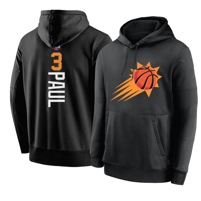 

2023 мужские американские баскетбольные Трикотажные изделия Одежда Феникс Suns #3 Paul хлопковая толстовка повседневные толстовки тренировочный...