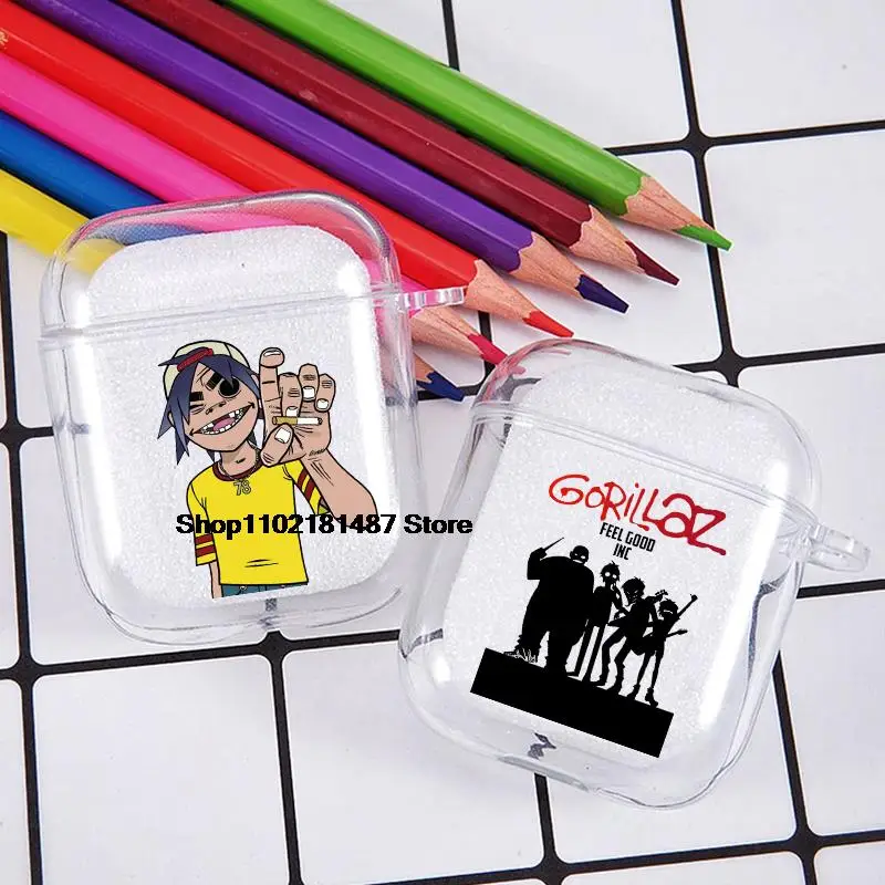 

Luxury Catoon Anime Gorillaz Soft silicone TPU Case For AirPods Pro 2 1 2 3 Clear Silicone Wireless Bluetooth Earphone Box Cover