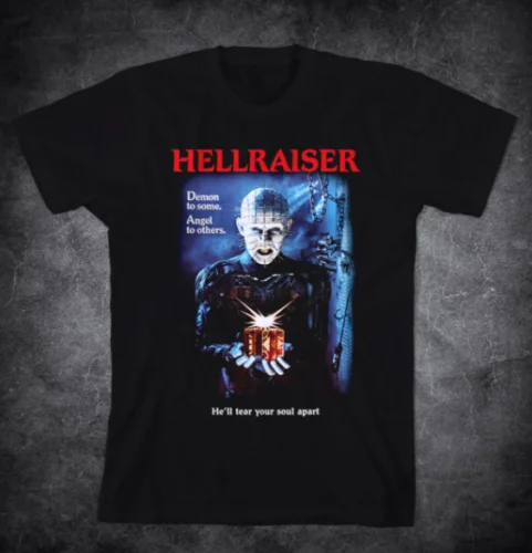 

Vintage HELLRAISER t-shirt black T shirt all size for Adults