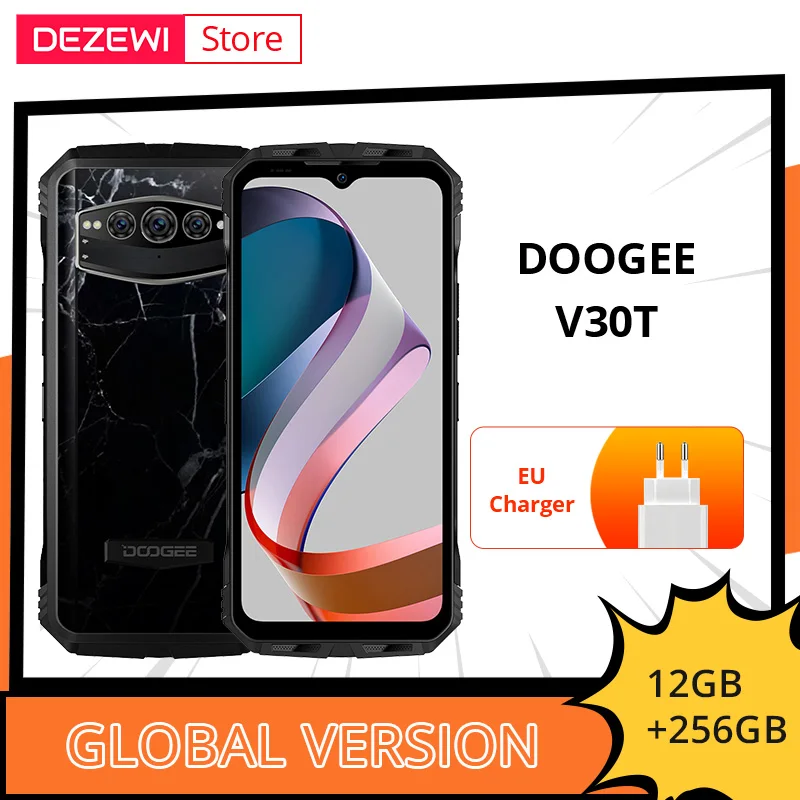

Смартфон глобальная версия DOOGEE V30T с яркостью, 1080 дюйма, 10800 мАч, 66 Вт, быстрая зарядка, 120 Гц, FHD + дисплей
