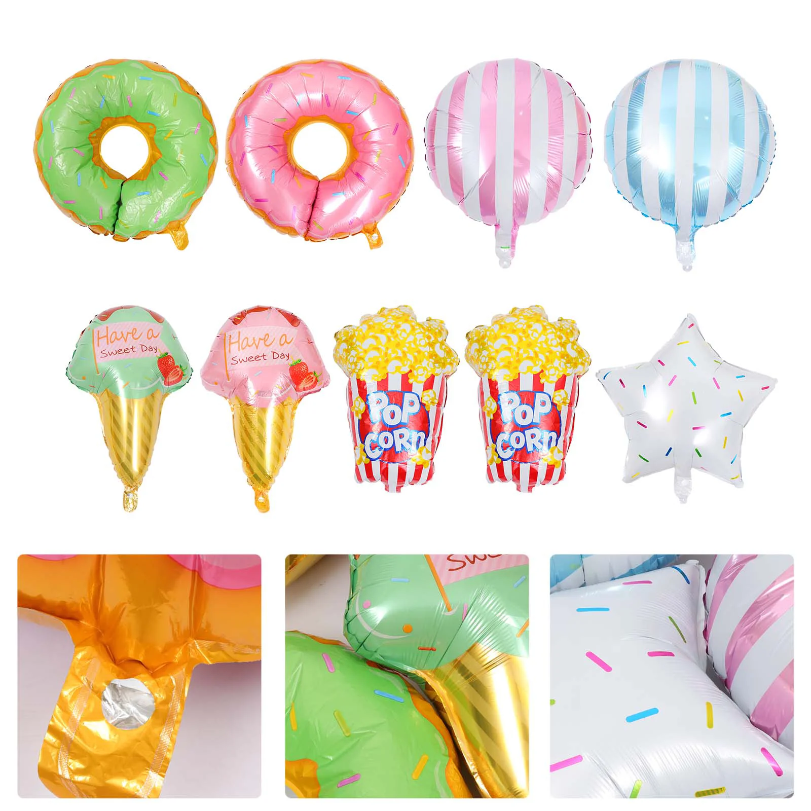 

9 шт., конфеты, мороженое, кукуруза, Пончик, товары для вечерние Ника, свадьбы, дня рождения