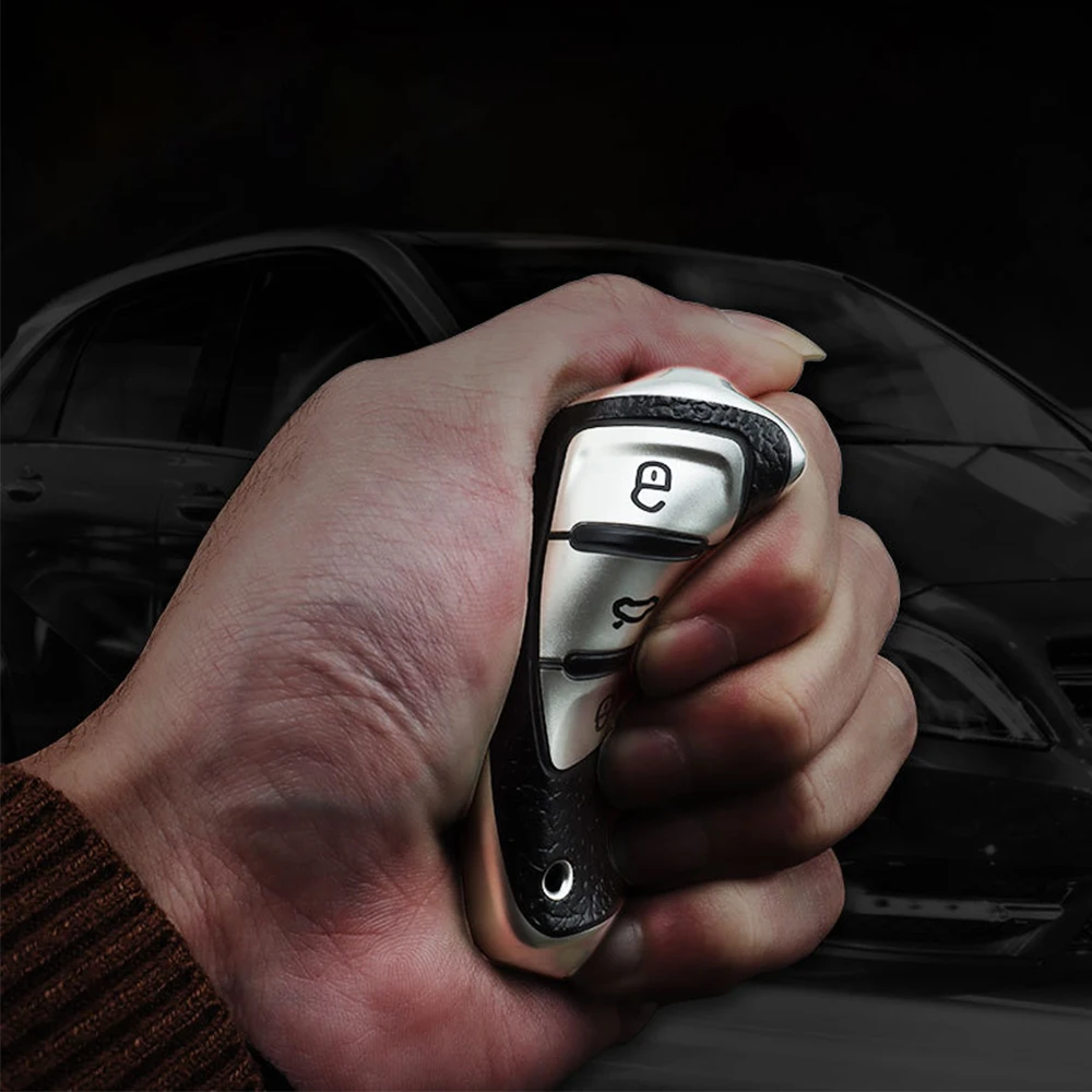 Фото Универсальный кожаный автомобильный ключ для Volkswagen для VW Bora Polo Tiguan Jetta Passat B5 B6 B7 Golf Beetle для Skoda Octavia №1