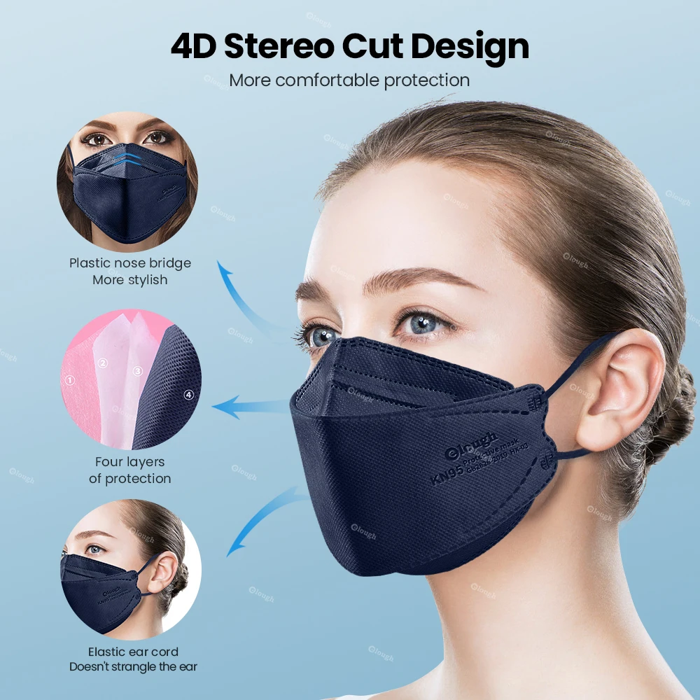 Маска Cubrebocas KN95 FFP2 Mascarillas FPP2 Mascherina FFPP2 Защитная 4-слойная тушь для ресниц маски
