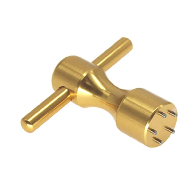 

1 Piece Golf Screw Wrench Golf Supplies Golf Wrench Accessories Five-Hole Six-Hole Wrench Accessories Gold