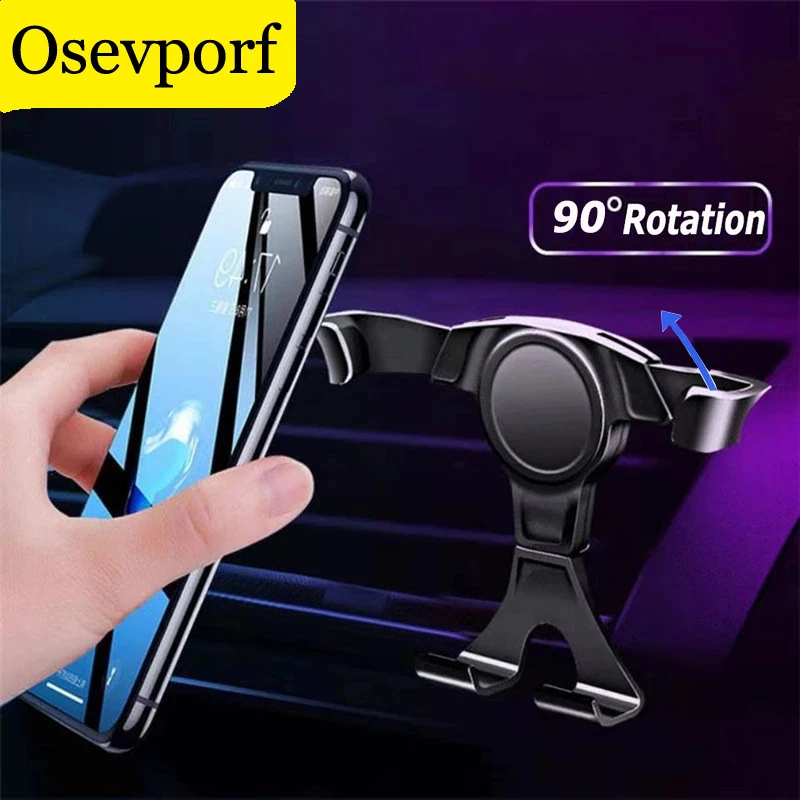 

Car Phone Holder for Redmi4X Note 5 Air Vent Mount Bracket Phone Stander in Car Gravity Stand for iPhone 12 11 X XS GPS Support