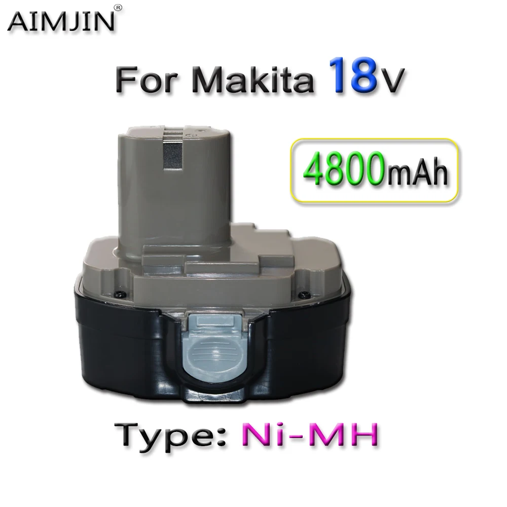 

18V 4800mAh Ni-MH Battery For Makita 18V Battery PA18 1822 1823 1833 1834 1835 1835F 192828-1 192829-9