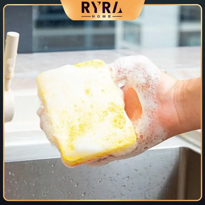 

Cartoon Household Dishwashing Cloth Creative Dishcloth Portable Sponge Wipe Kitchen Tools 5pcs Oil Absorbing Cleaning Supplies