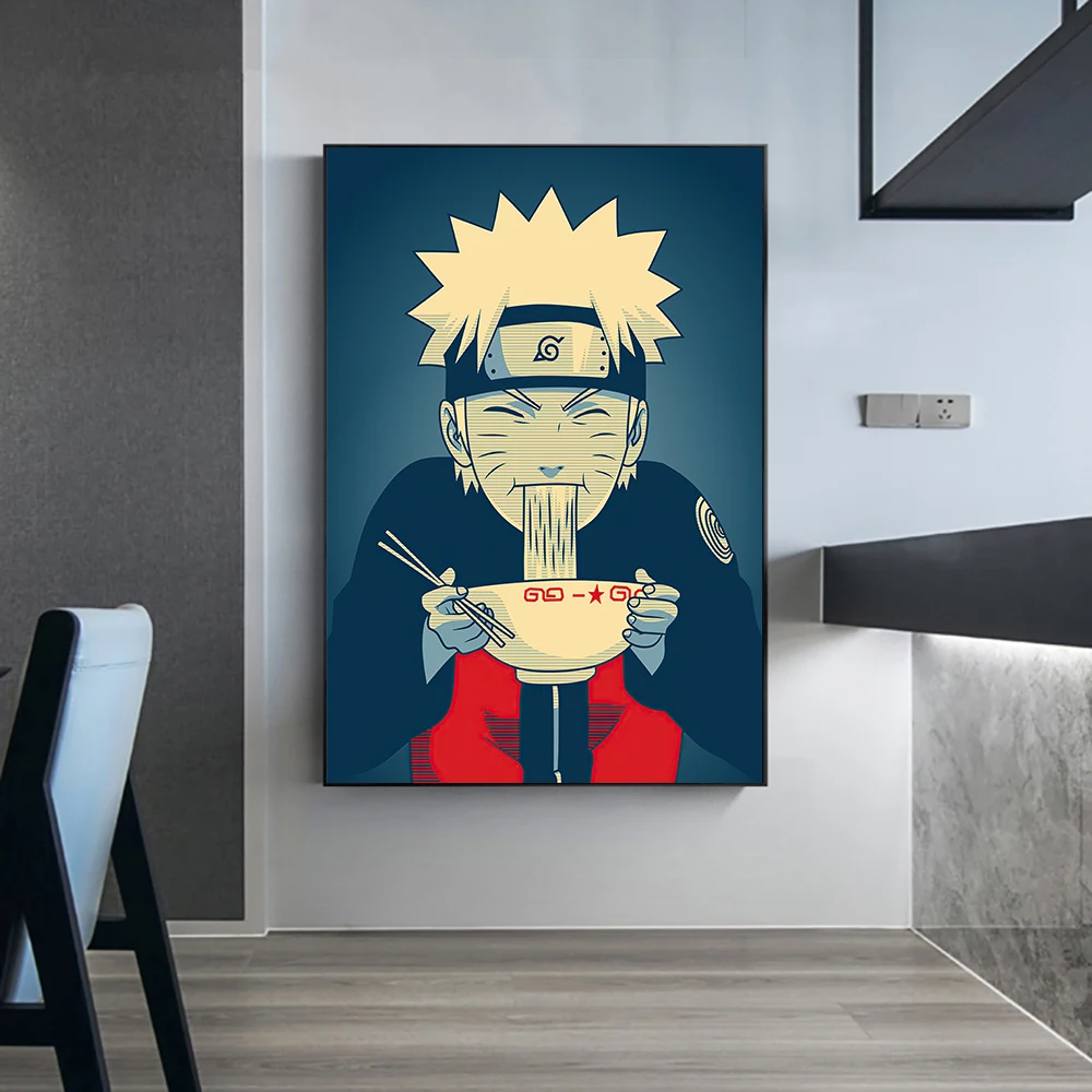 Постер Наруто классический японский аниме фильм удзумаки Картина на холсте