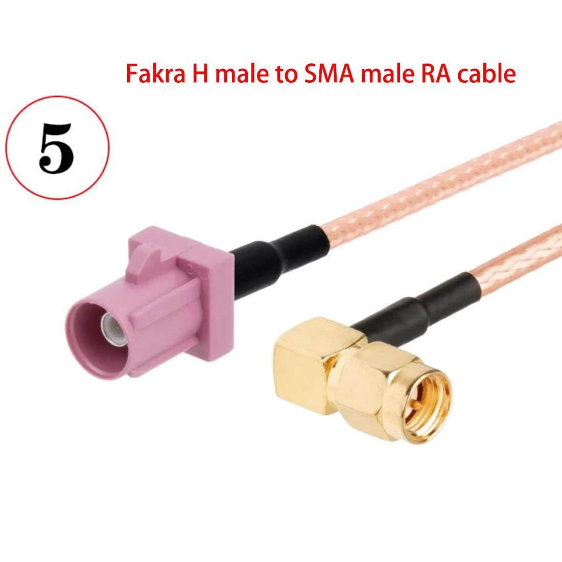 

DexMRtiC SMA-Fakra кабель переходник RG316 розовый 15/30/50/100см