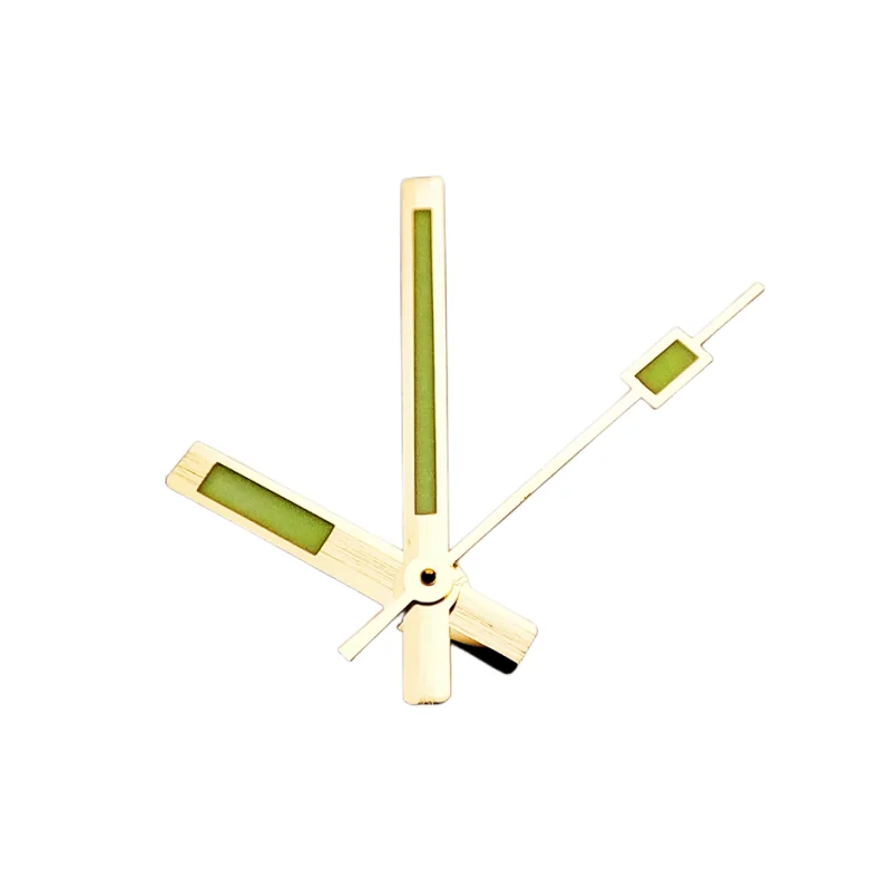 Modified Watch Accessories Mechanical Gold Silver Square Shape Pointer Green Luminous Watch Hands Fit For NH35/36/4R Movement