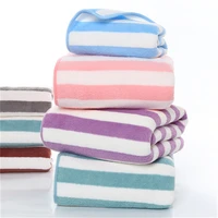 hthe new ousehold bathroom face towel stripe quick dry hair towel womens hand towel absorbent face towel