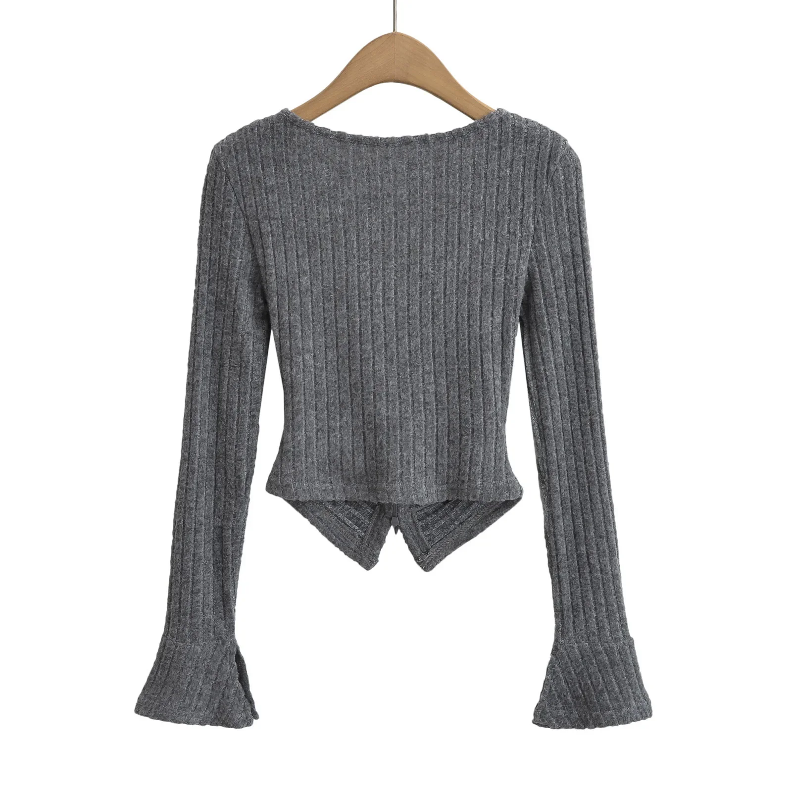 SAW Independent Station Slim Fit Вязаный топ с v-образным вырезом Pure Desire Эстетический