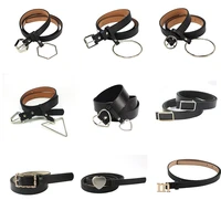 9 styles leather belts for women waist strap designer retro buckle female ladies black waistband all match jeans belt girdle