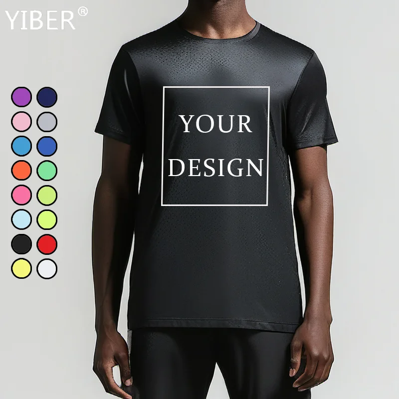 Футболки на заказ быстросохнущие футболки с принтом спереди и сзади для мужчин