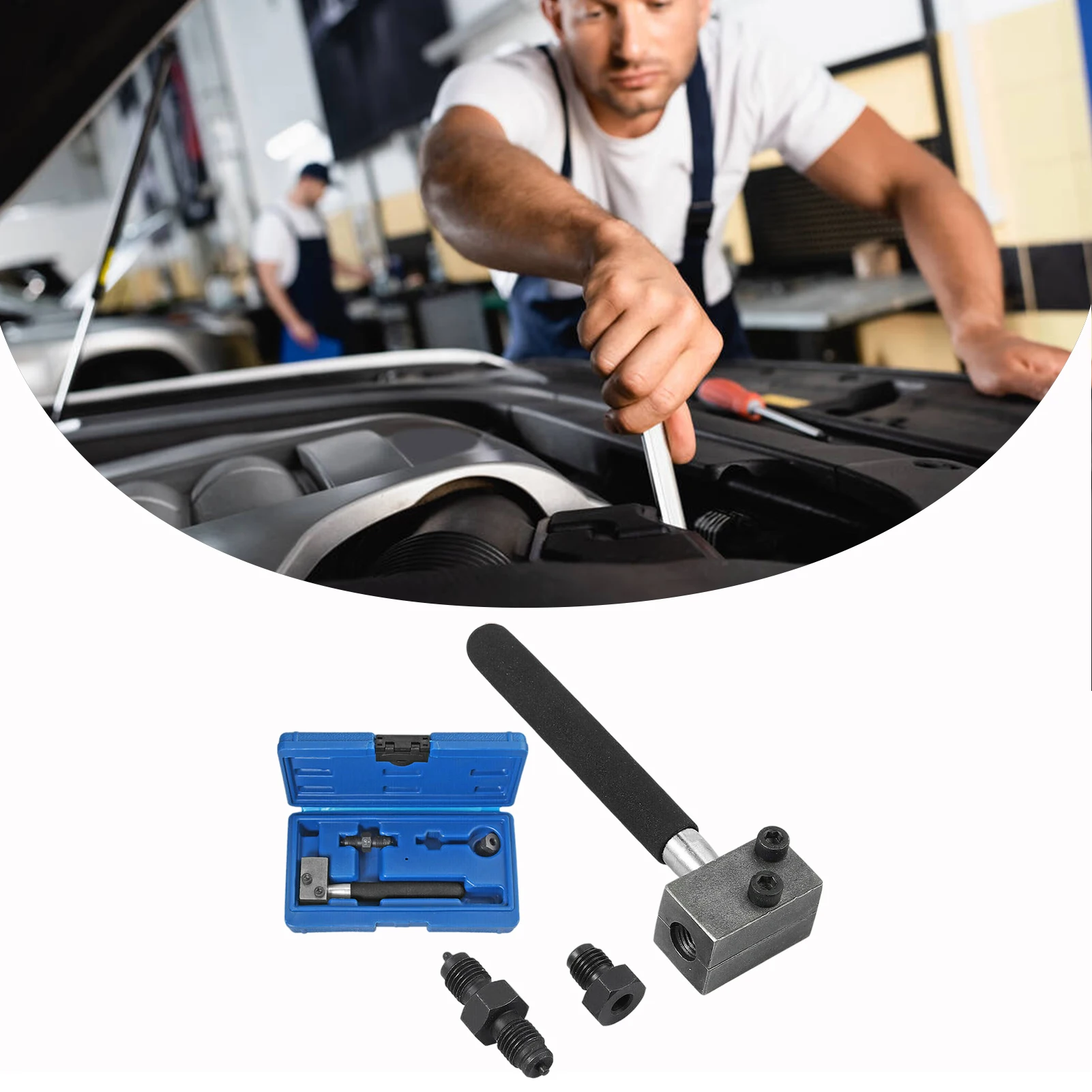 

Brake Pipe Flaring Tool Practical 3/16 Inch SAE Double Flarings Tools Durable Iron Handheld Auto Tools Detachable Accessories