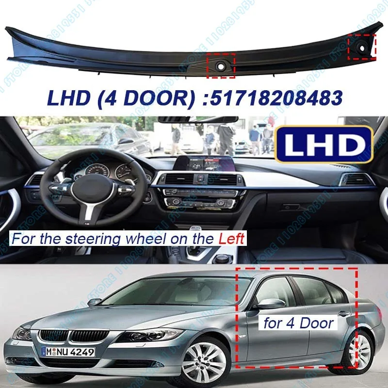 

Для 1998-2006 E46 4-дверный седан BMW 320i 323i 325i 328i 330i M3 крышка панели капота стеклоочистителя LHD 51718208483 СВД 51718189100