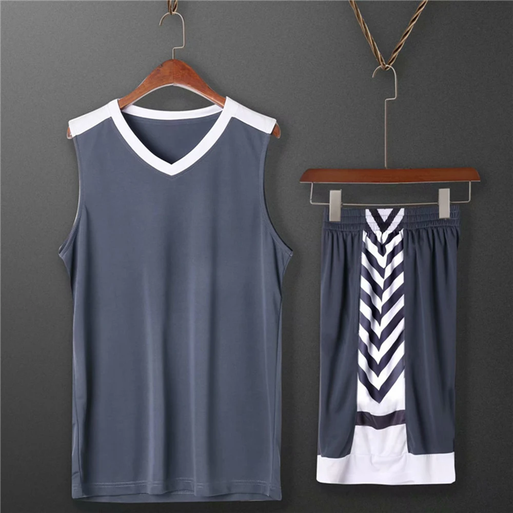 2023 Men Basketball Jersey Set Men and Women Basketball Training Set Quick-Drying Sleeveless Uniform Sportswear Custom Set